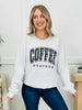 Coffee Weather Crewneck Sweatshirt in Grey