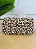 Leopard Print Set Of 4 Cosmetic Bags