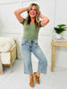 Judy Blue Cropped and Carefree Cropped Tummy Control Wide Leg Jeans in Reg/Curvy