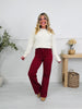 Judy Blue Merlot Moment Thermal Straight Jeans
