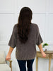 Casual Company Cardigan In Dark Brown