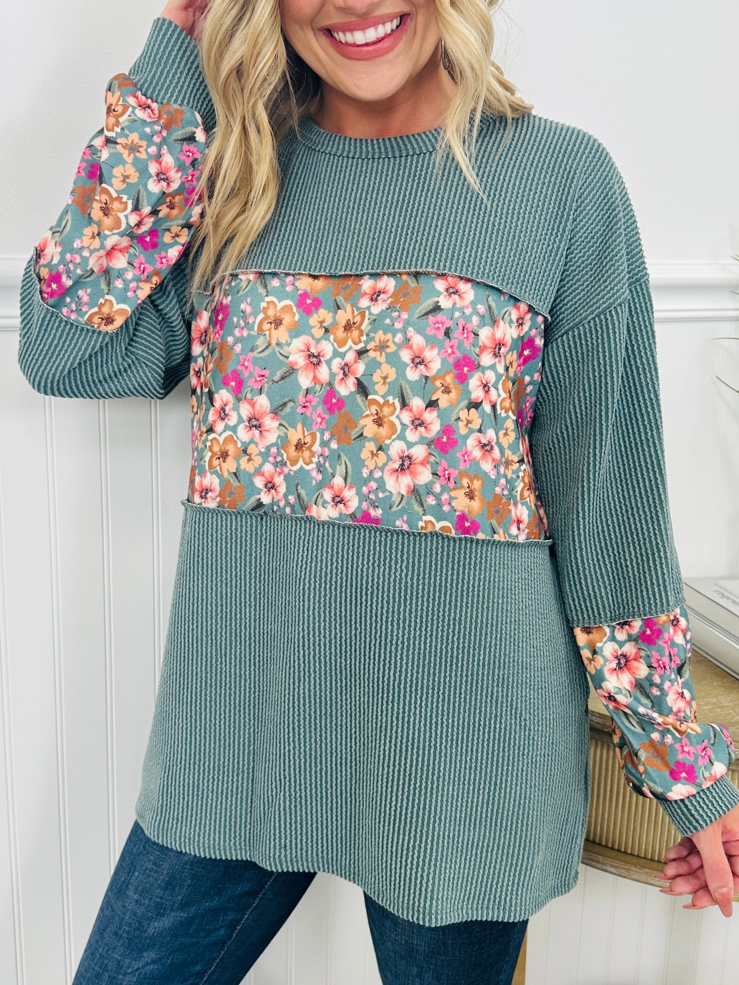Fall Flowers Top-- Multiple Colors!
