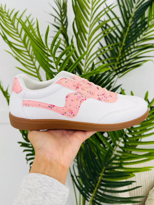 Runway Bloom Sneakers in Lt Pink Combo