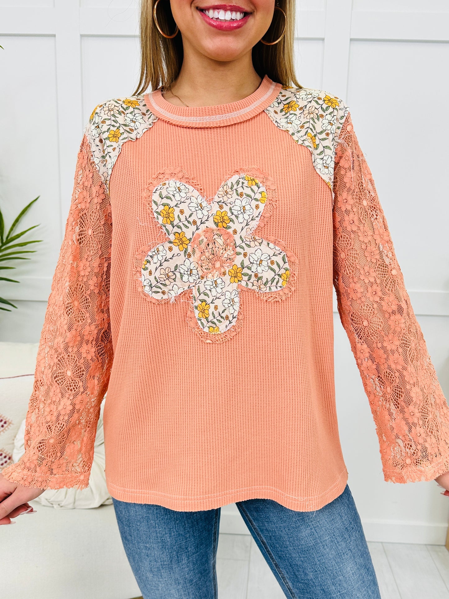 Beloved Bliss Top In Pale Orange