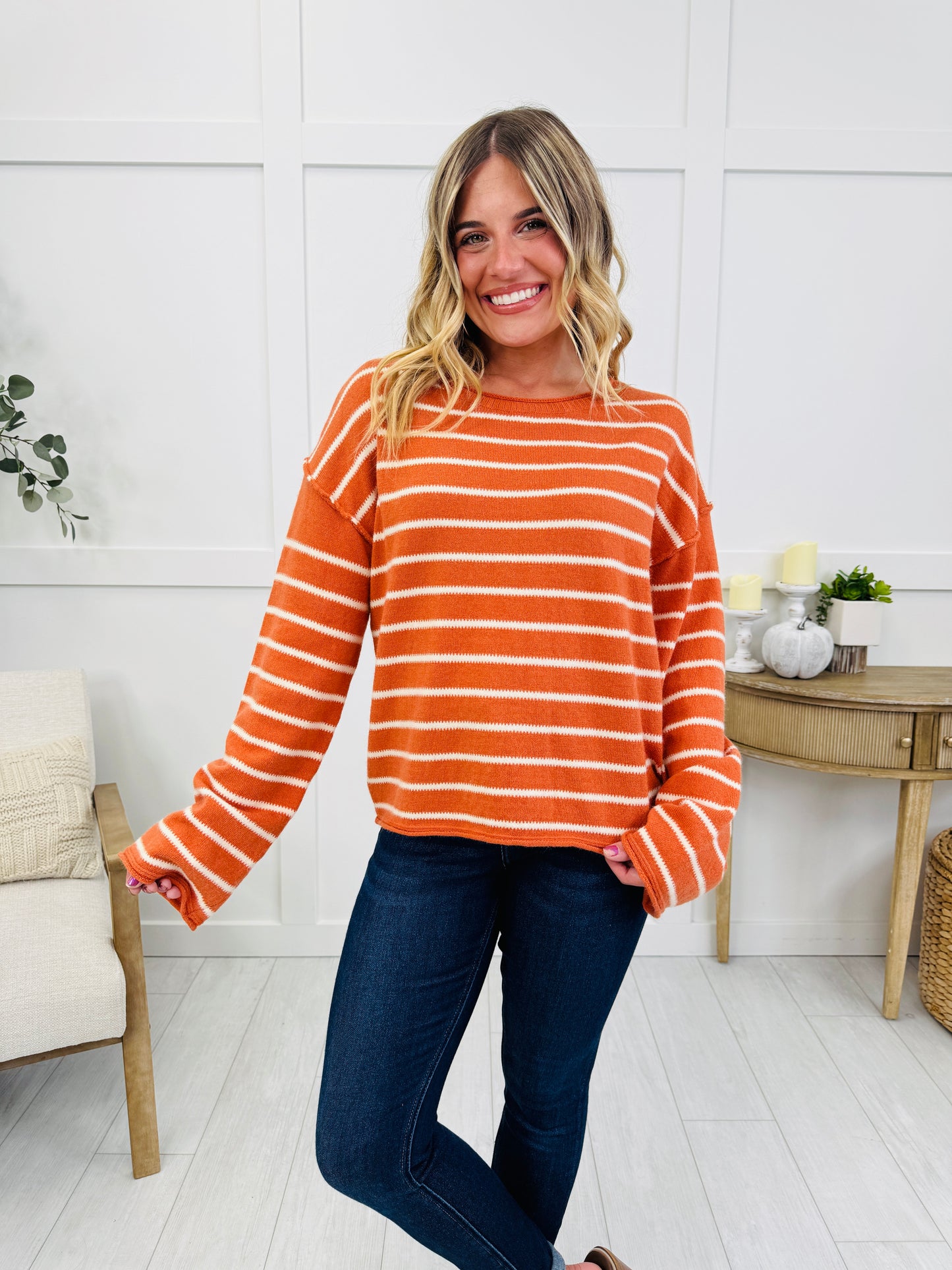 Long Way Home Top In Pumpkin