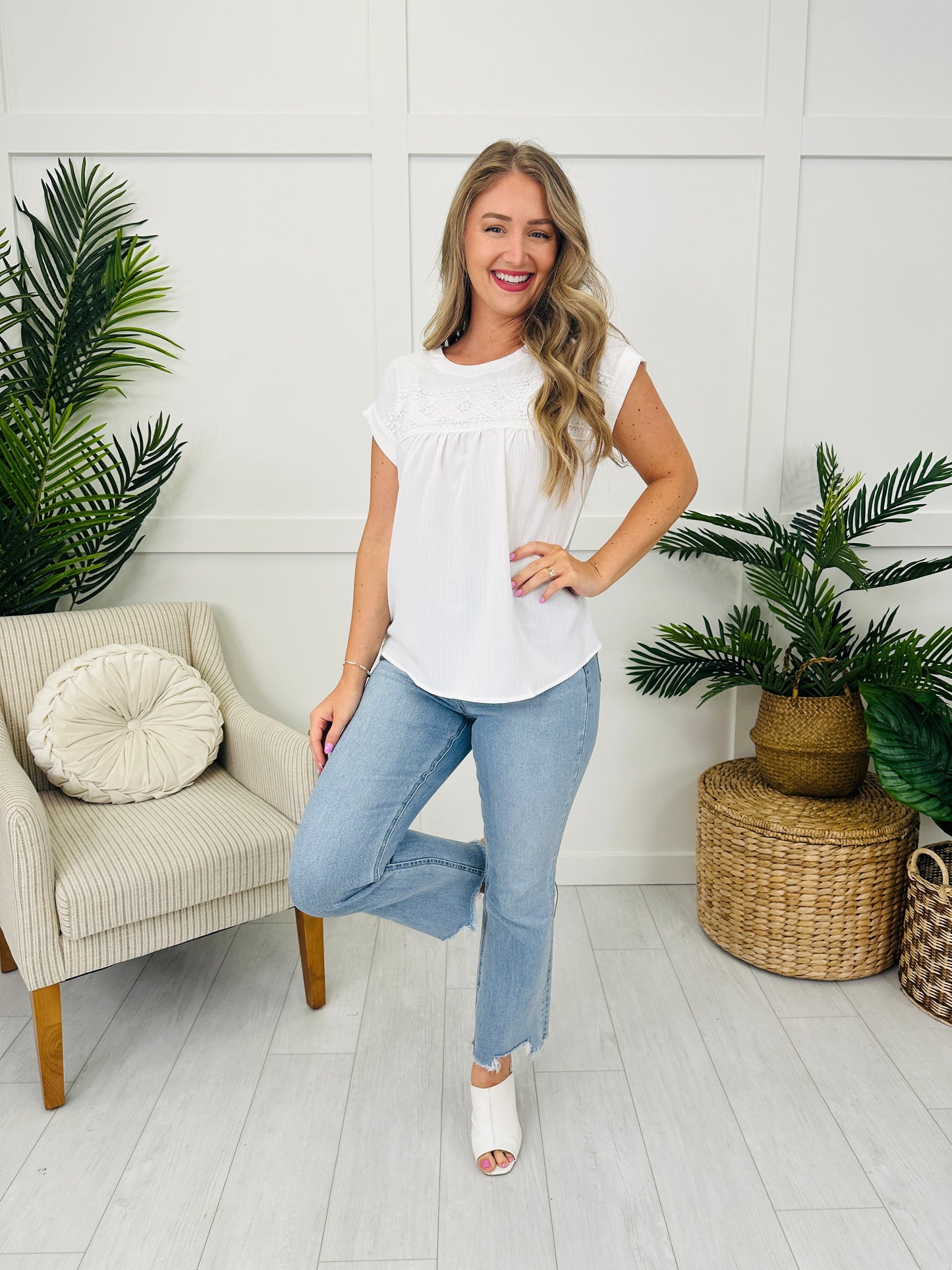 Garden Muse Top in White