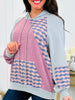 Blush Hour Hoodie In Dusty Blue