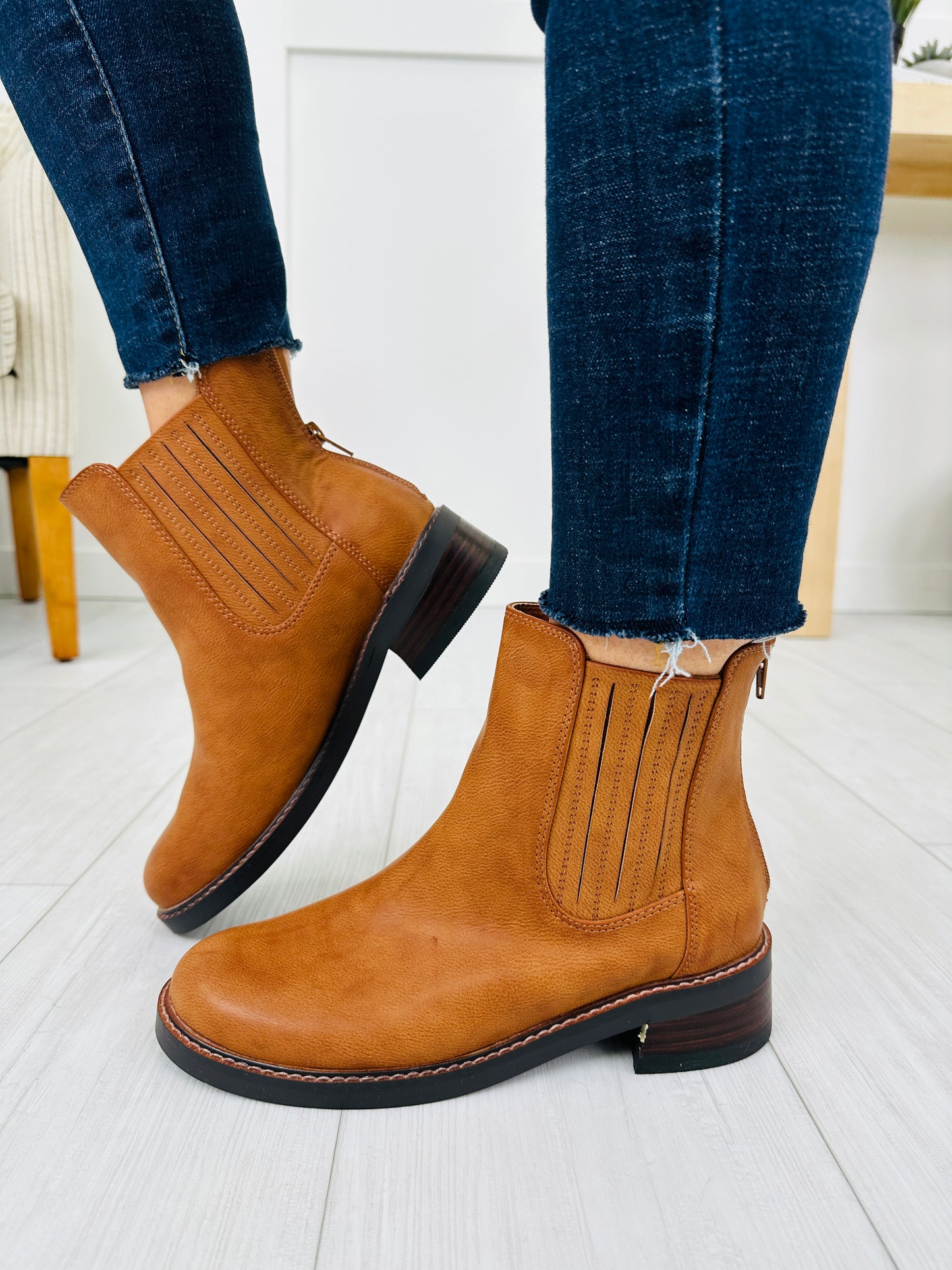 Quiet Storm Booties in Tan