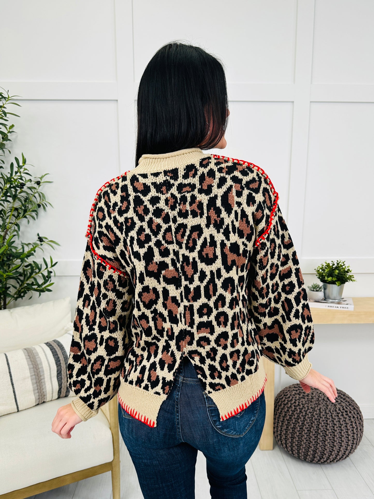 Spotted Stitchwork Sweater