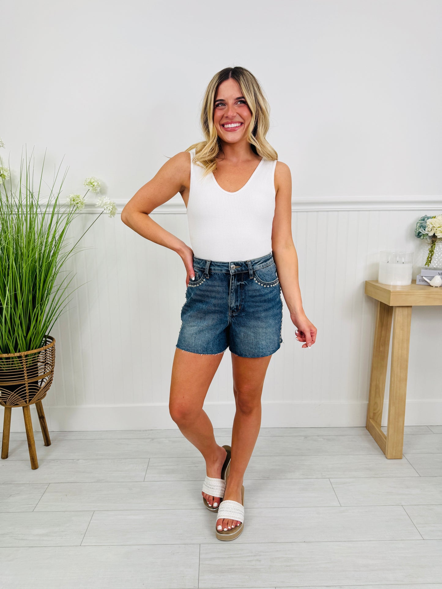 Judy Blue Steal the Show Stud Shorts