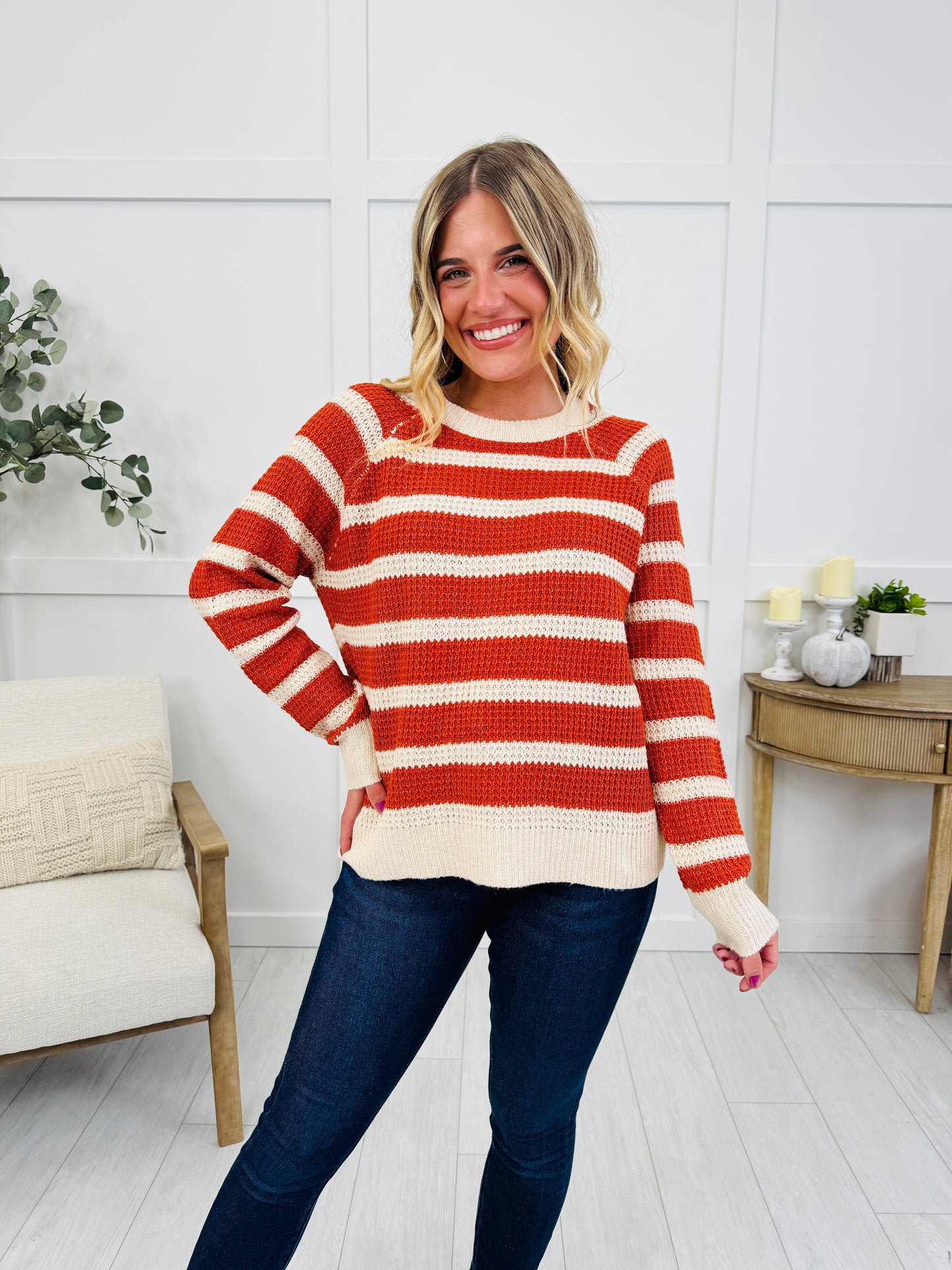 Autumn Avenue Sweater In Rust