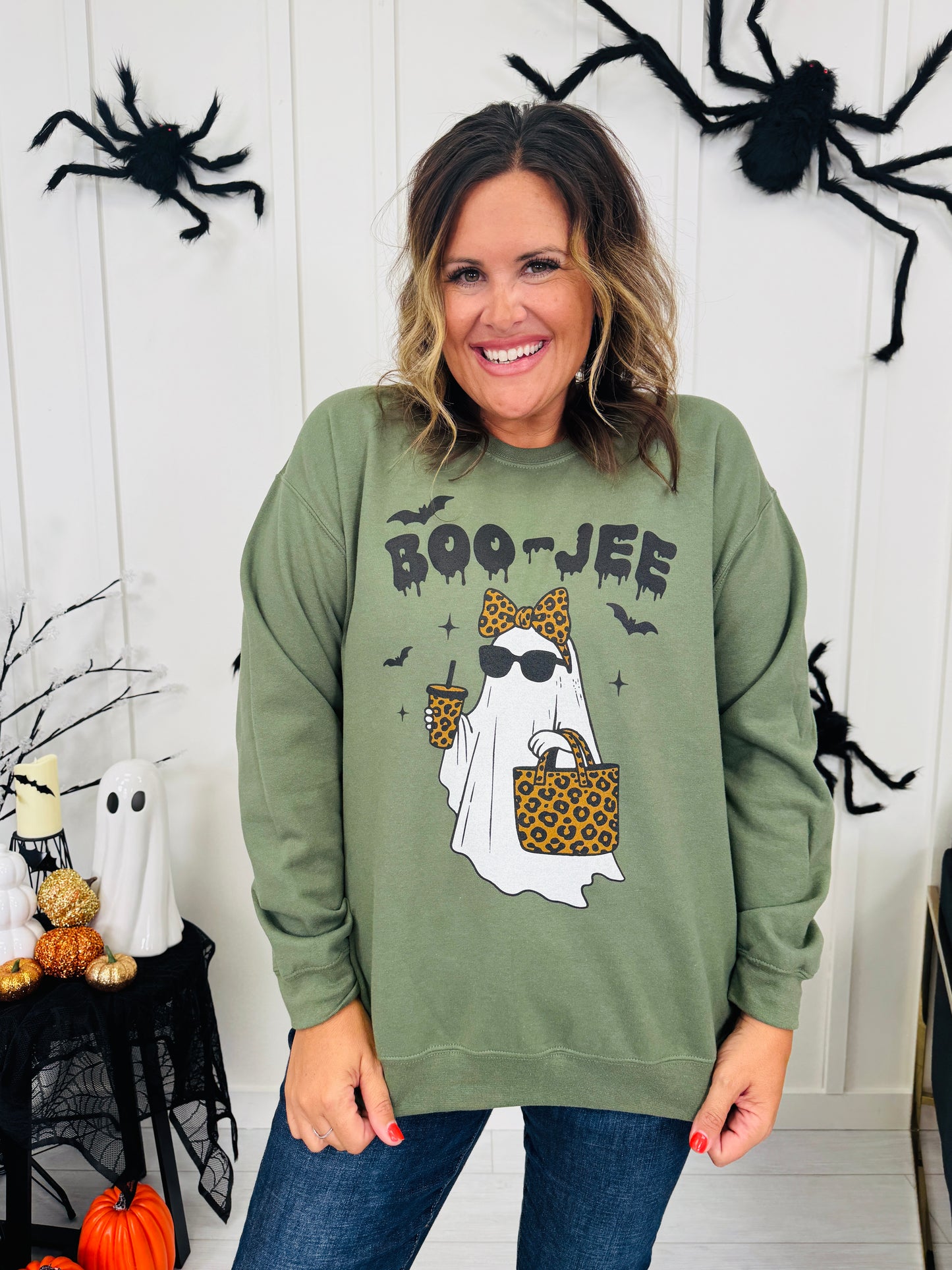 Boo-Jee Graphic Crewneck Sweatshirt - Multiple Colors!