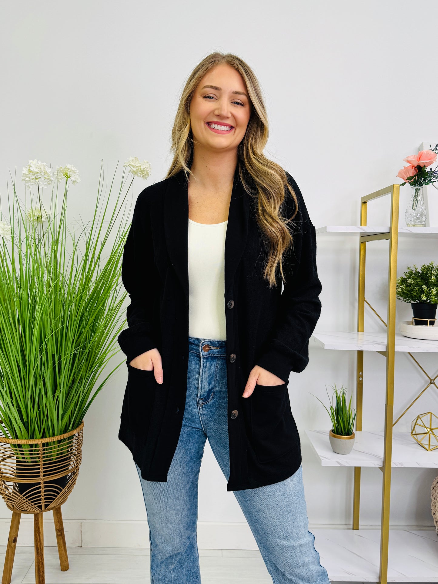 The Softest Goodbye Cardigan in Black