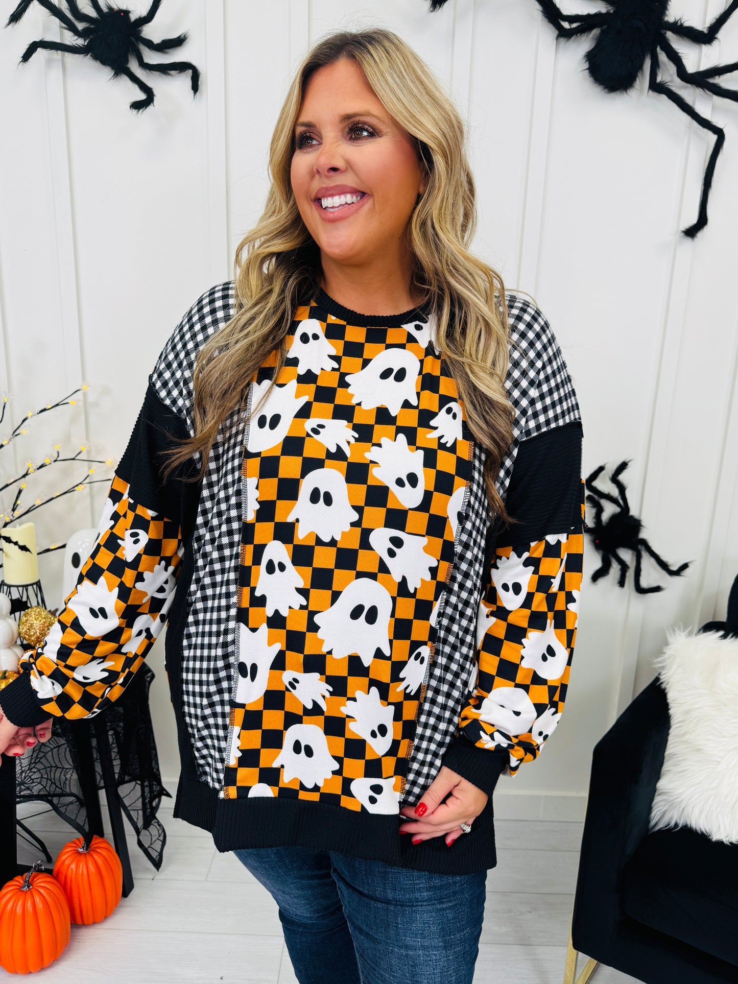 All Things Spooky Top In Ghost Print