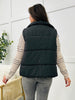 DOORBUSTER! REG/CURVY Staying Bundled Up Vest In Black