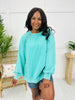Lace Haven Pullover in Mint