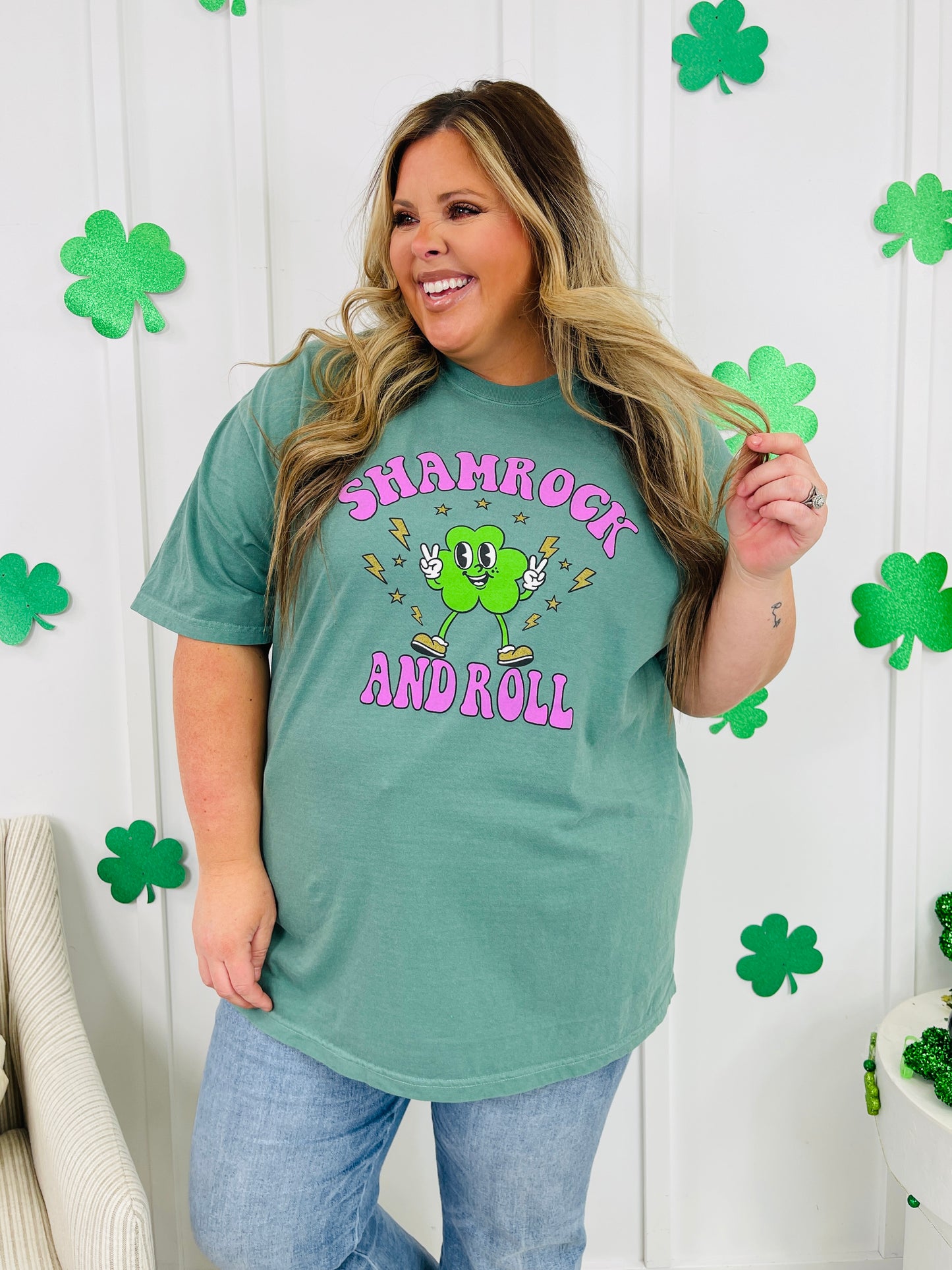 Shamrock And Roll Graphic Tee
