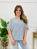The Coastal Panel Top In Denim