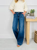 Judy Blue Girl Power Retro Wide Leg Trouser Jeans in Regular and Petite