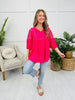 Simple Spark Top in Hot Pink