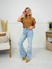 Made You Look Tummy Control Flare Vintage Wash Jeans