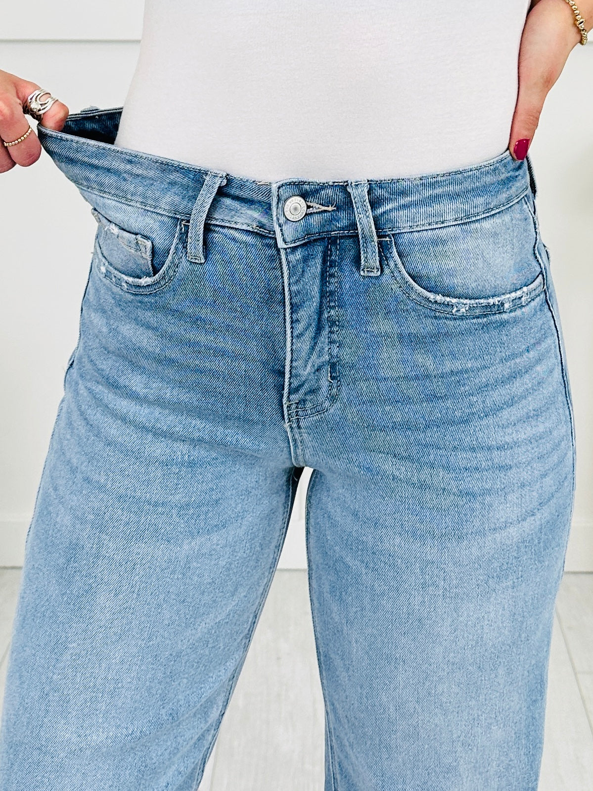 Wear Everywhere Wide Leg Tummy Control MOCO Exclusive Jeans