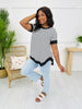 Morning Ease Top in Off White/Black