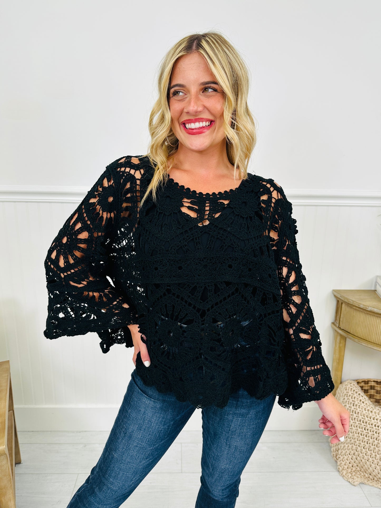 Casually Crochet Top- Multiple Colors!