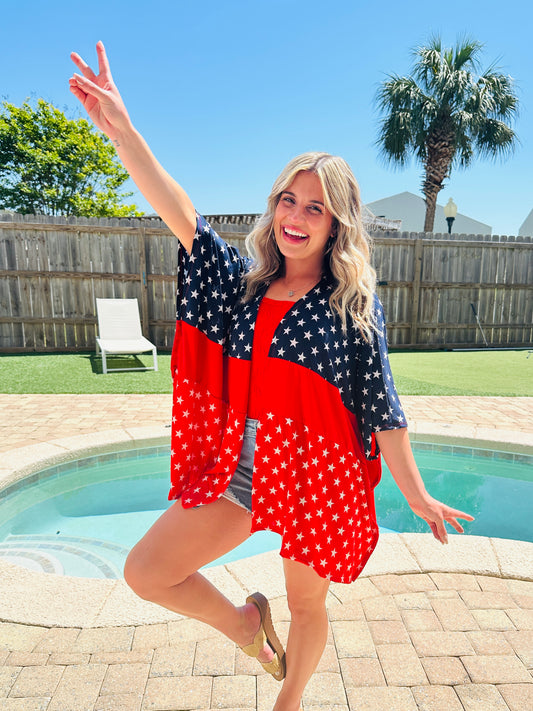 Sea To Shining Sea Cardigan