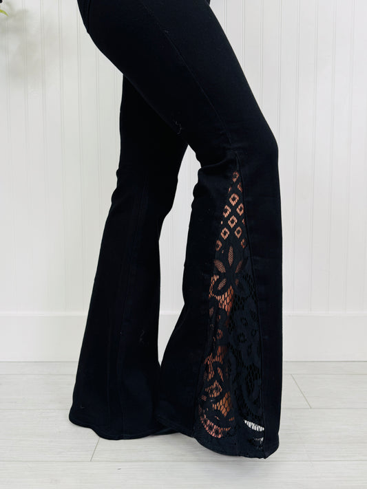 Judy Blue Lace Luxe Flare Jeans In Multiple Inseams