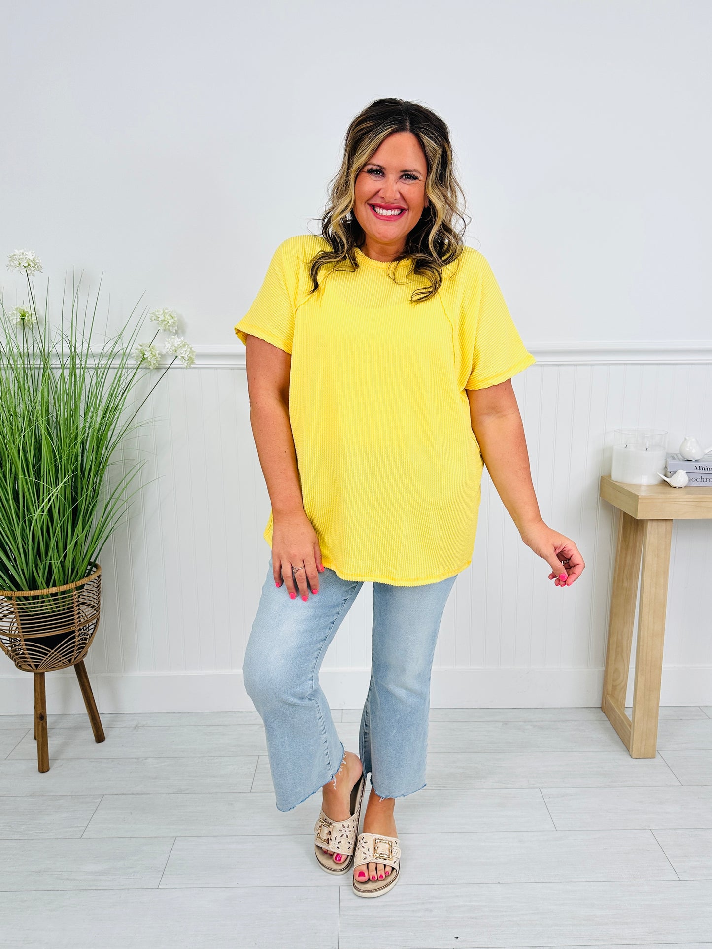 Pop of Color Top in Multiple Colors