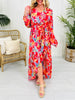 Tropical Tease Dress in Hot Pink