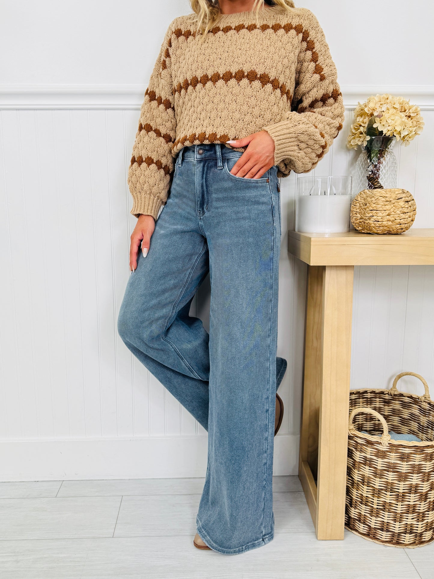 Judy Blue Nothing Compares Palazzo Wide Leg Jeans