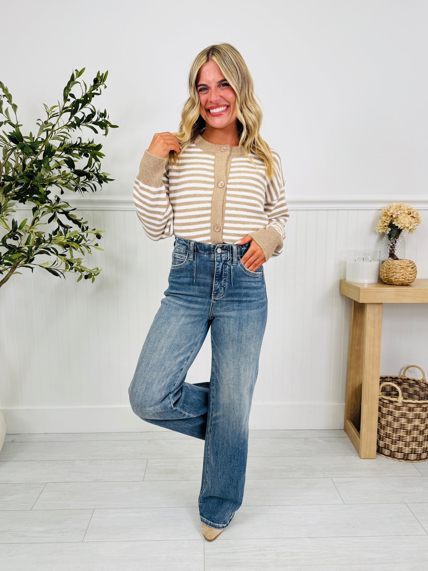 Wear It Well Tummy Control Wide Leg Jeans