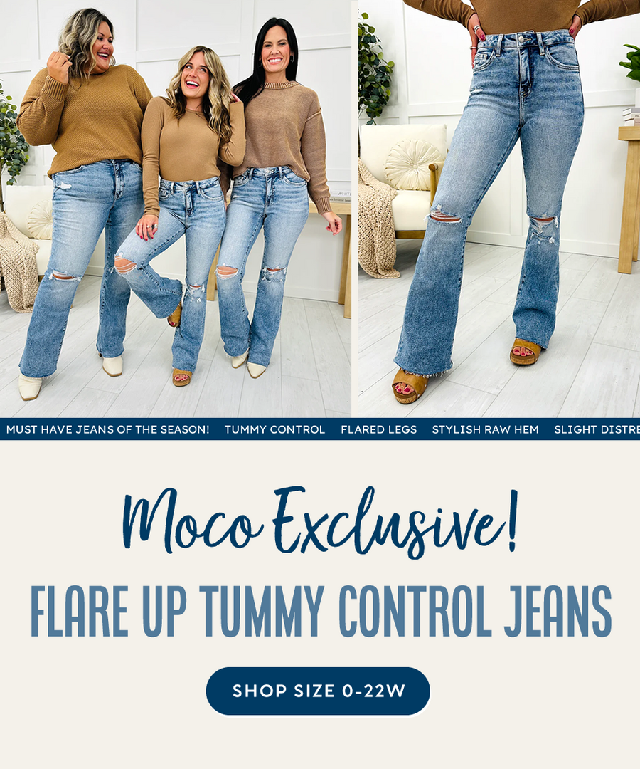 Flare Up Tummy Control Jeans