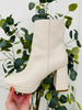 Stomp To The Rhythm Booties In Ivory