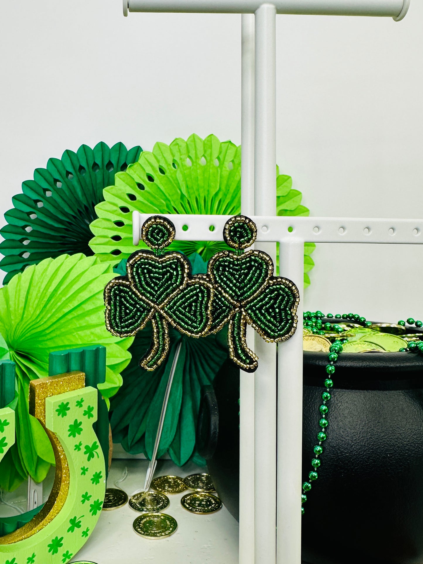 Beaded Luck Charms Earrings