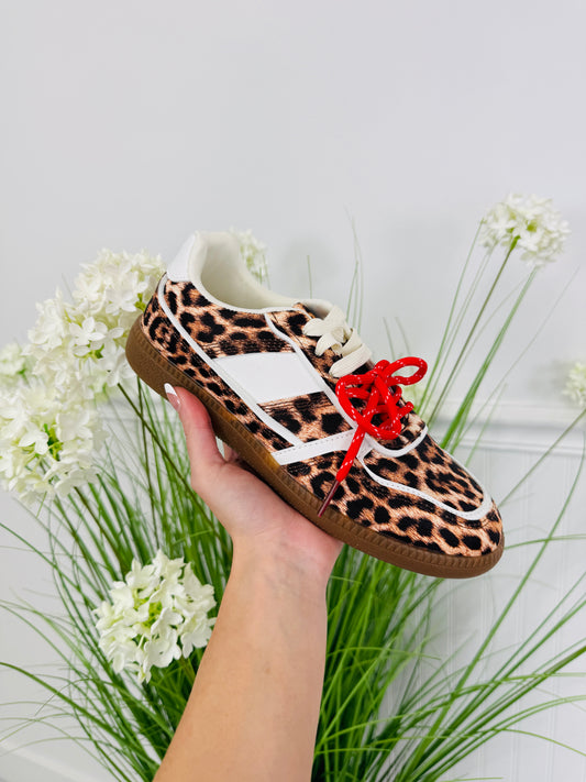 City Stride Sneakers In Leopard