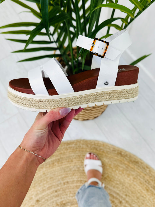 On Your Mind Sandals In White