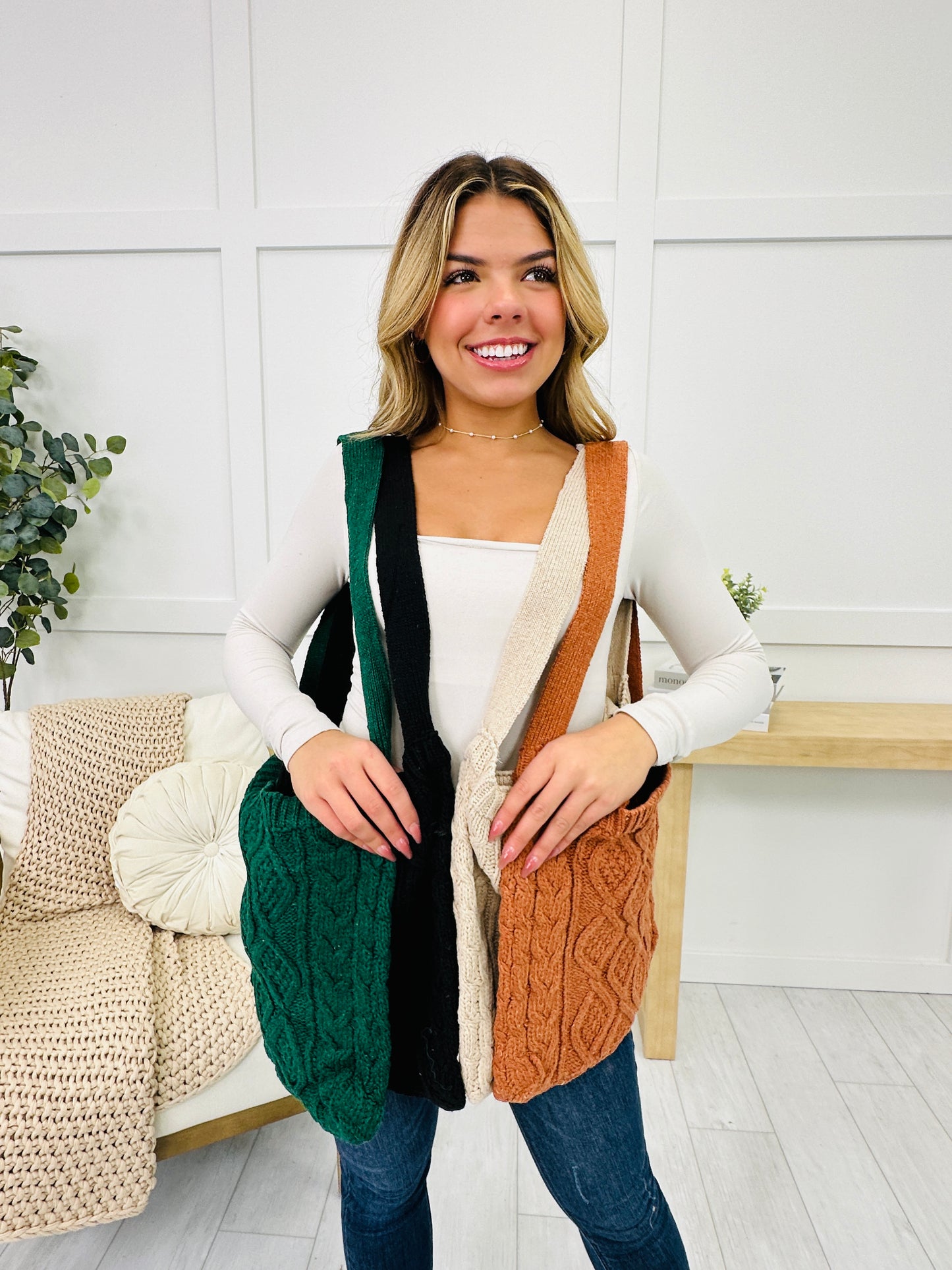 Knit Tote Bag- Multiple Colors!