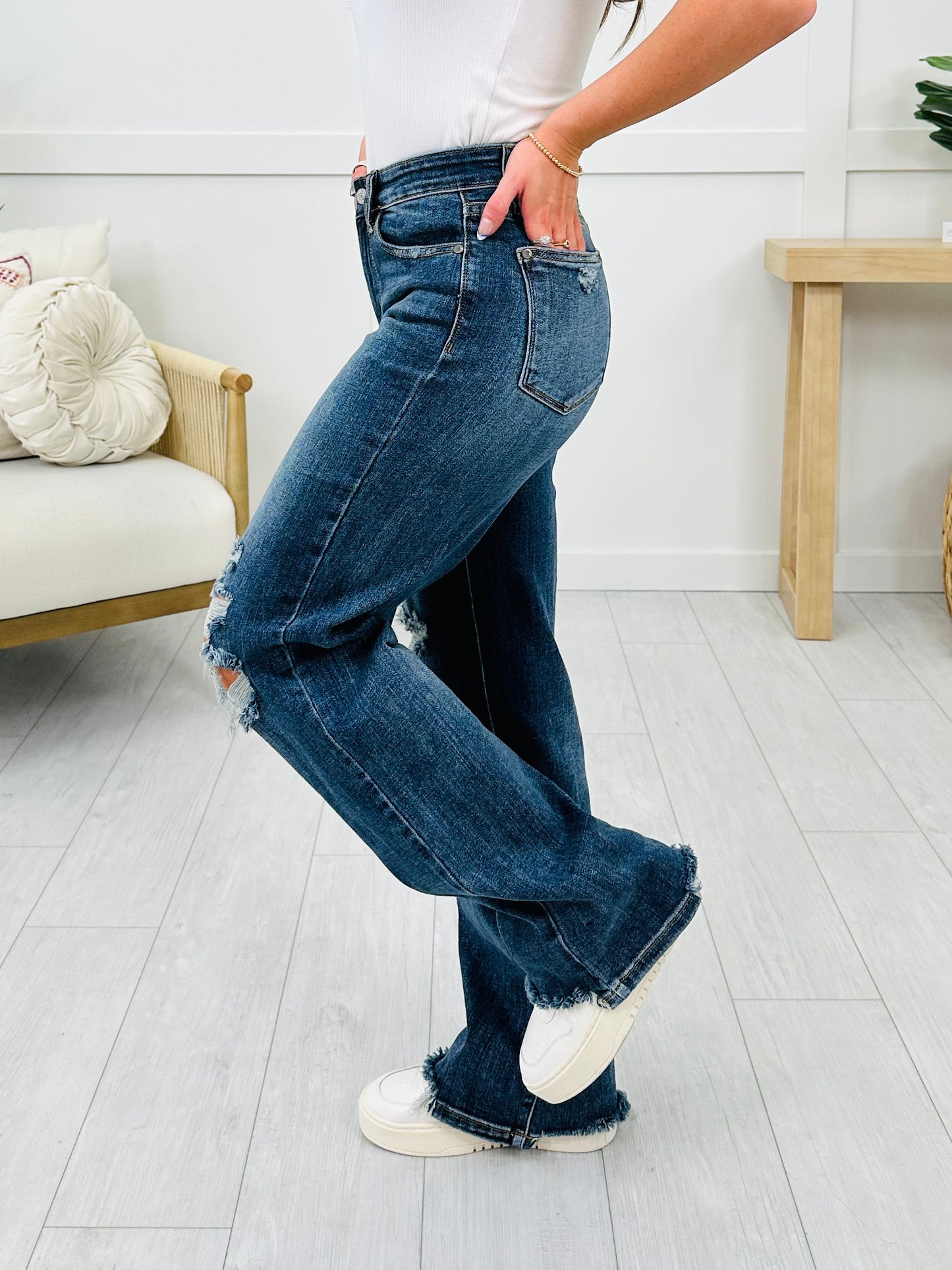 Judy Blue Straight Into Spring Straight Leg Jeans