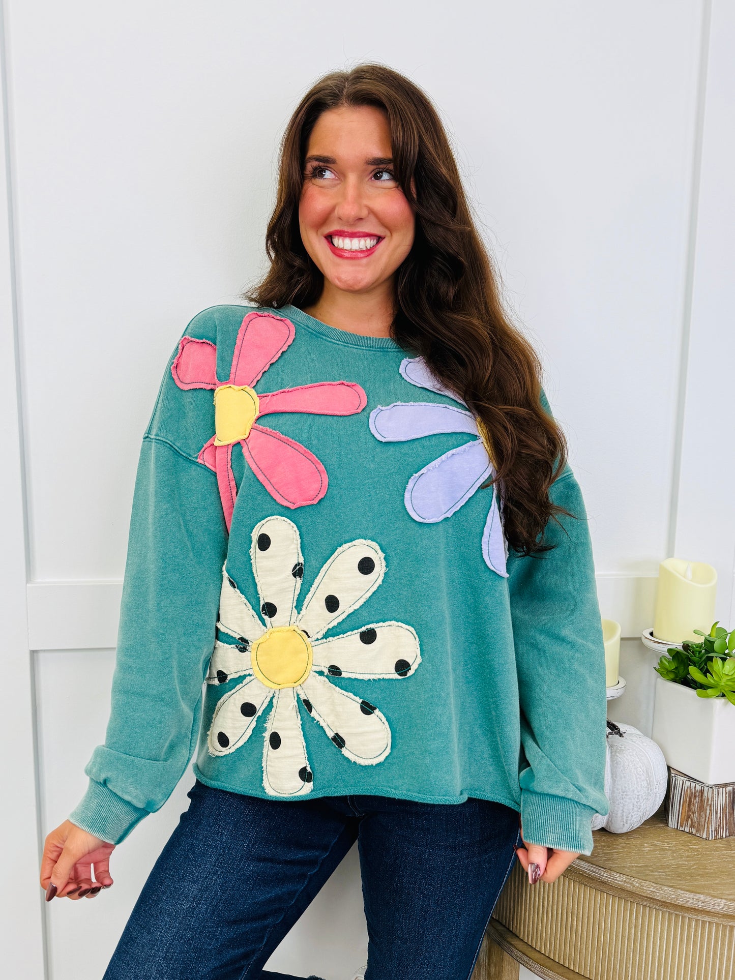 Retro Blooms Top