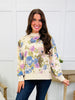 Sunday Blooms Top In Cream Mix