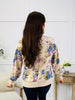 Sunday Blooms Top In Cream Mix