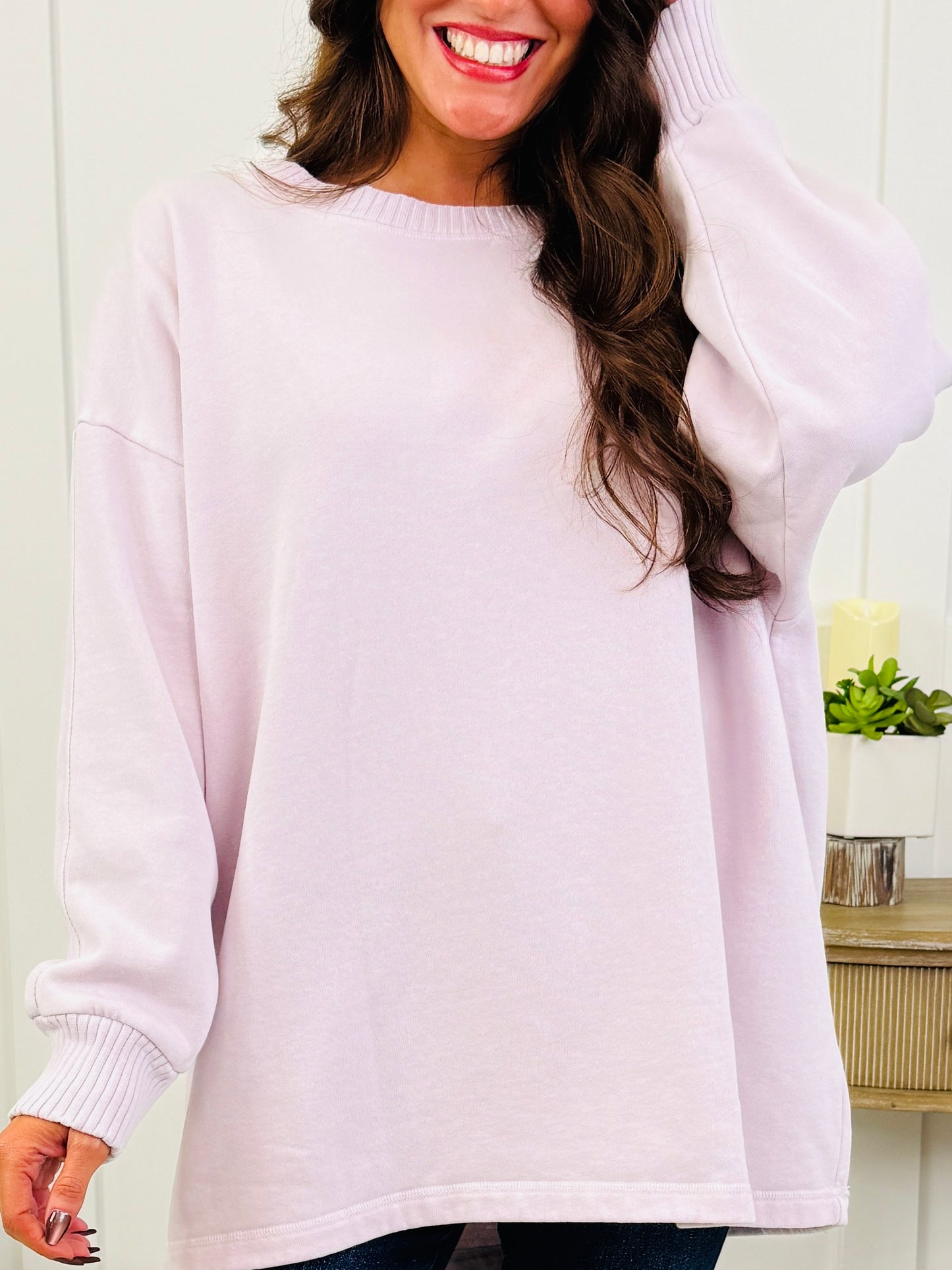 Come As You Are Sweatshirt In Lavender
