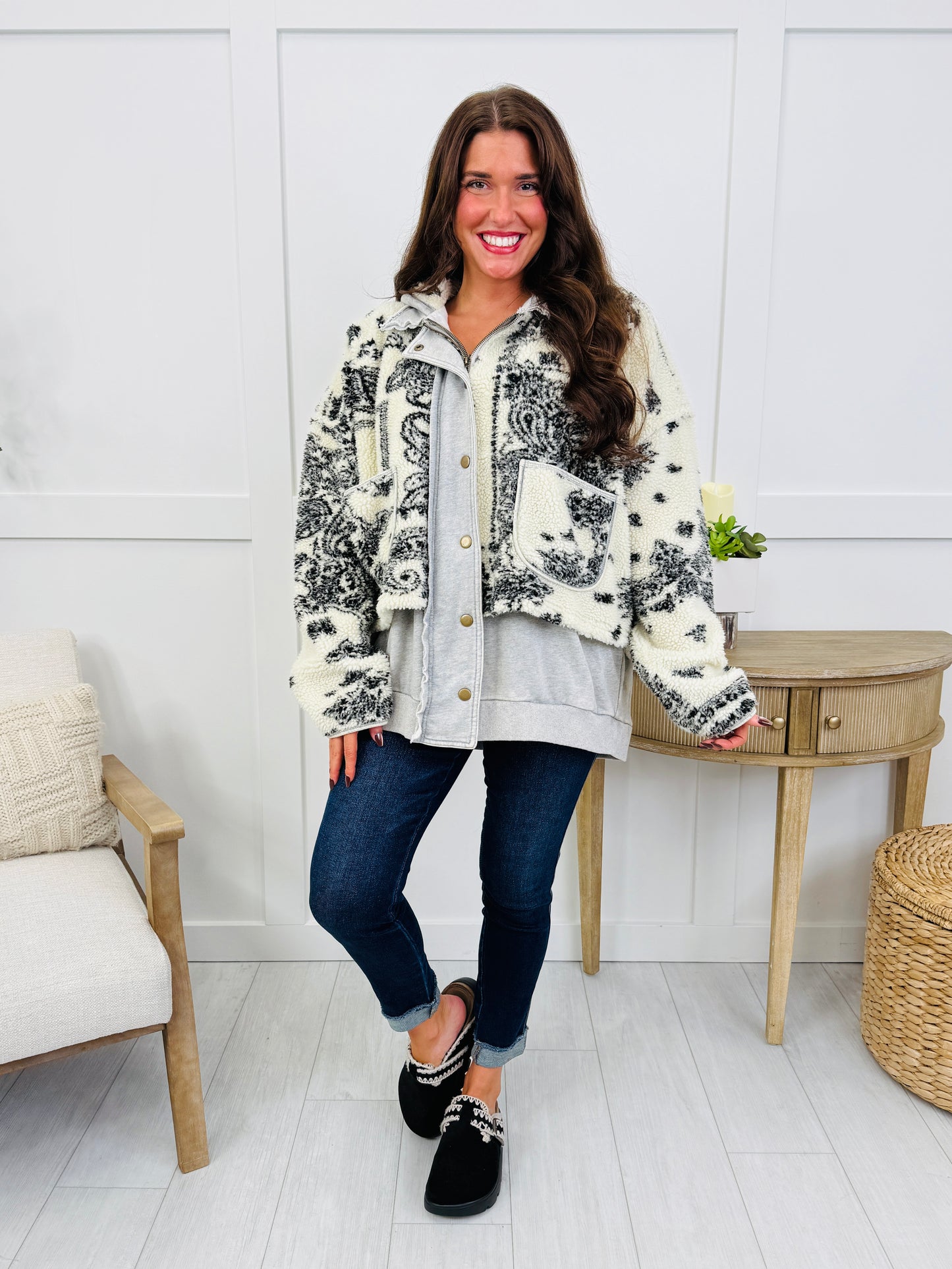 Paisley Plush Jacket