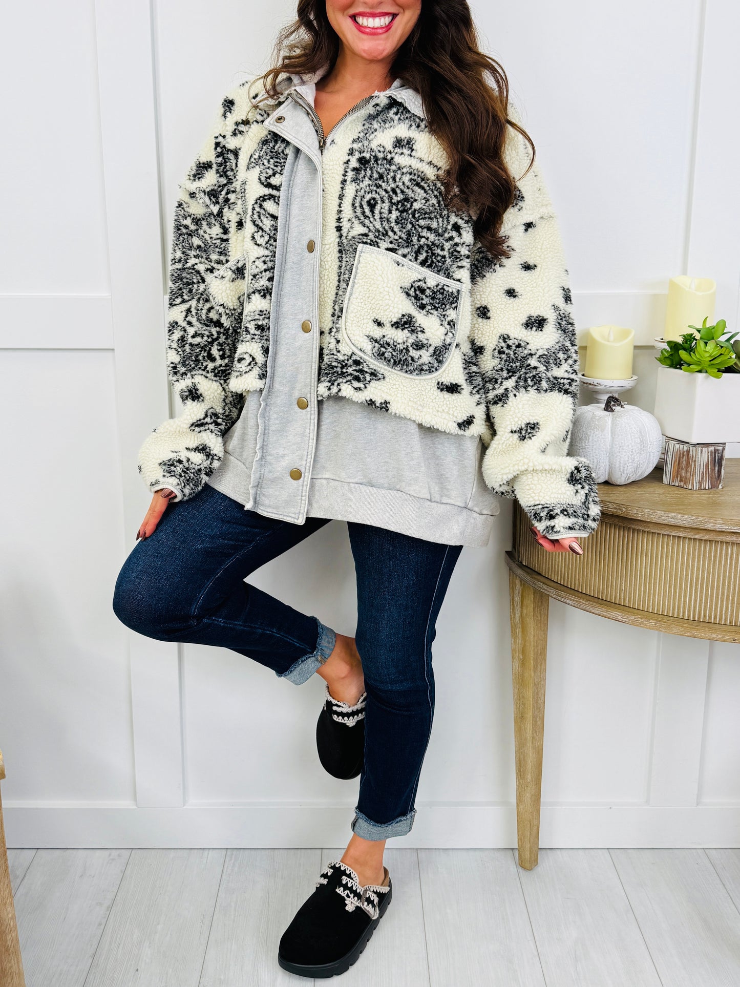 Paisley Plush Jacket