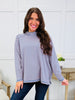 Good Days Top In Dusty Blue/Dusty Blush