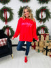Merry Bow Graphic Crewneck Sweatshirt