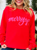 Merry Bow Graphic Crewneck Sweatshirt